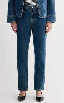 Everlane The 90’s‎ Cheeky Jeans Organic Cotton in Atlantic Blue Button Fly Sz 30