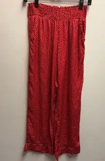 Aerie Red Polka Dot Elastic Waist Pajama Pants Women’s Size S
