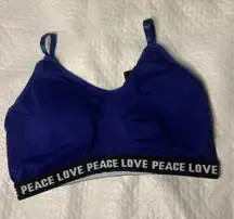 Angelina L/XL purple peace Seamless Sports Bra 