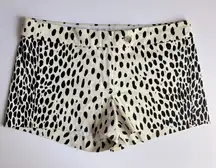 J. Crew• Leopard Print Stretch Shorts•sz 8