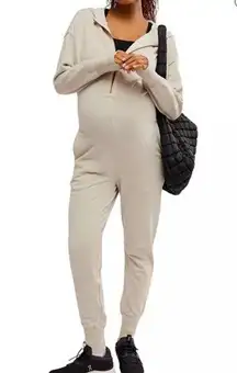 FP Movement X Hatch Maternity Warm Up Jumpsuit Heather Grey XS