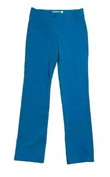 Women's Pull On Yoga Dress Pants Blue Straight Leg Size Medium