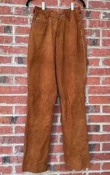 Vintage Continental Learher Fashions Suede Leather Pants
