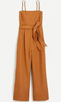 J. Crew • Jumpsuit • Linen • Pockets • 00 • Brown/Orange