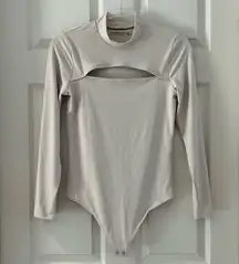 Abercrombie & Fitch Long Sleeve Cut Out Bodysuit