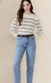 New NWT banana republic STRIPED FOREVER SWEATER