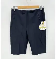 Tail Shorts Women 4 NWT Black Onyx White Label Essentials 17" Golf Pull On