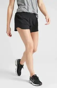 NWT Athleta Hustle 3" Running Shorts Womens 2X New Black Activewear‎ Workout