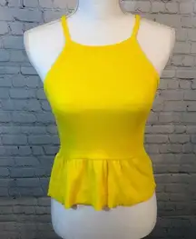 PRIMARK Tank Top Cami Strap Skirted Yellow-4