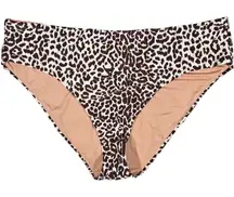 J. Crew High-rise bikini bottom‎ in leopard print 3X NWT