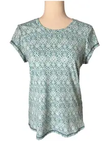 ✨Title Nine Womens Ruched Grace Sz Medium Pattern Tee✨