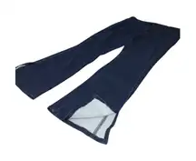 Vanilla Star Dark Wash Denim Split Hem Jogger Pants Women's Size L