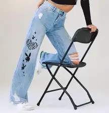 Playboy By PacSun - Eco Super Distressed High Waisted Baggy Jeans - Size 25‎