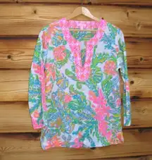 Lilly Pulitzer NWOT  Amelia  Island Tunic “Casa Marina” Top S