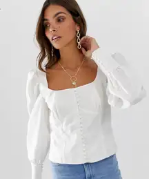 Puff Sleeve Corset Top