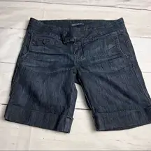 Underground Soul Women's Dark Wash Bermuda Style Shorts Sz 11