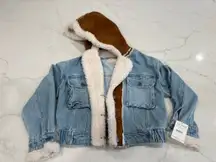 Free People Perry Hooded Denim Jacket