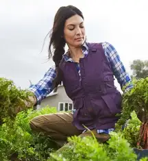 Duluth Trading Co Heirloom‎ Gardening  Plum Purple Utility Vest Size Large