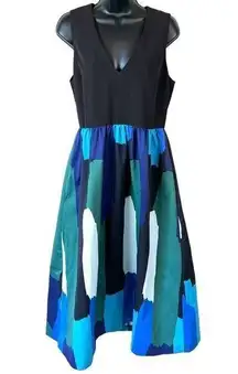 Crosby by Mollie Burch “Paintstroke Cool” Sleeveless Dress