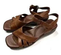 Dr. Scholl's | Brown Dorothy Strappy Low Heel Sandals 9