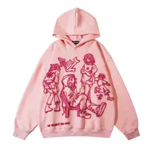 Pink Graphic Hoodie