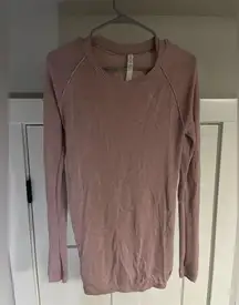 Lululemon Athletica Blush Pink Long Sleeve Top