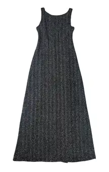 Dressbarn size 4 small y2k Black Silver Wavy Patterned Fabric lbd metallic 90s