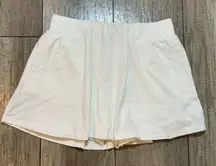 Free People Movement White Skort Tennis Athletic Activewear Skirt Shorts Pocket