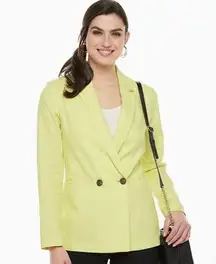 NWOT APT.9 Lime Green / Pale Yellow  Linen Rayon Blend Lime Green
