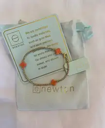 Coral Cross Bracelet