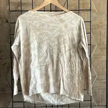 lululemon long sleeve back in action top Tie Dye White Opal Cafe Athleticwear