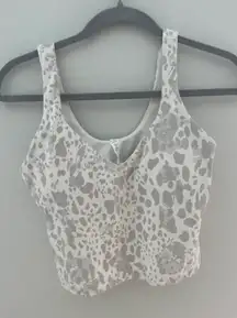 Align Tank White Cheetah