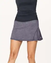 NEW Lululemon Circuit Breaker Skirt II Disperse Dusky Lavender Black 4 Tall