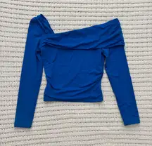 Ruched One Shoulder Long Sleeve top 