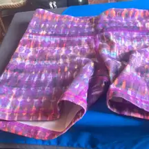 Alo Colorful Patterned Athletic Shorts small