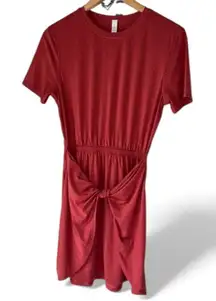 Lululemon dress Unwind Your Mind speckled size 4 twist front short sleeve