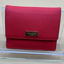 A Very Sweet Kate Spade Leather Bright Red Small ID wallet