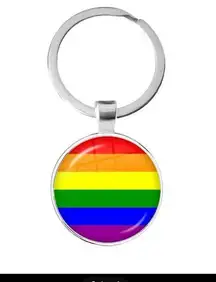 Rainbow Pride Keychain