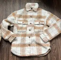 Plaid Fuzzy Jacket
