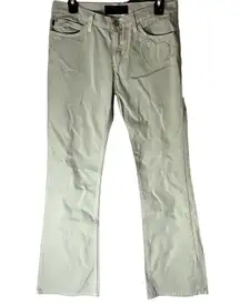 Juicy Couture jeans Women's sz 28 Sage Green Flare leg boot cut heart pocket Y2K