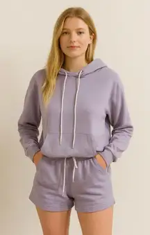 ARITZIA Sunday Best Oversized Hoodie Sweatshirt; with drawstring shorts; Small