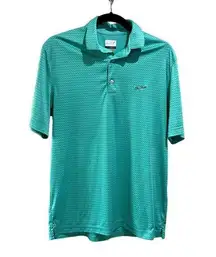 Greg Norman Green Golf Polo Women's Size M Play Dry Athleisure Sport Read Flaws