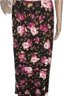 Jaclyn Smith floral print maxi skirt