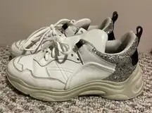 IRO Curverunner Glitter Chunky Leather Sneaker- Size 8