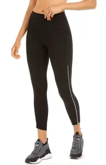 Calvin Klein Performance Side-Zip High-Waisted Leggings in Black Size S