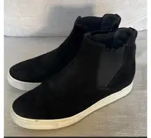 Vince  Newlyn Black Suede High Top‎ Sneaker Boots