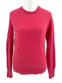 Equipment 100% Cashmere Crew-Neck Long Sleeve Sweater Bright Pink size Small