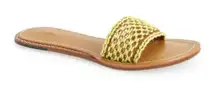 Rag & Bone Melrose Woven Slide Flat Sandal Brown/yellow Size‎ 7.5 (38.5 Euro)