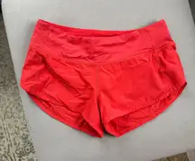 Lululemon Shorts Speed Up 2.5" red