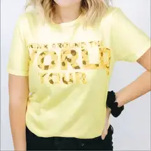 The Lost Bros Drink Around The World Tour Sunflower Tee Size Medium